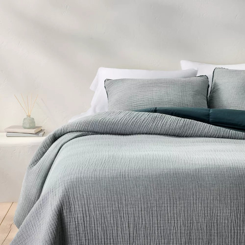 Full queen textured - full/queen, chambray