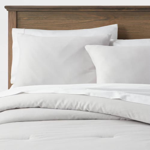 Washed cotton sateen comforter - washed,